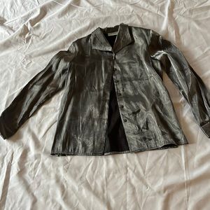 Alfred Dunner silver blouse